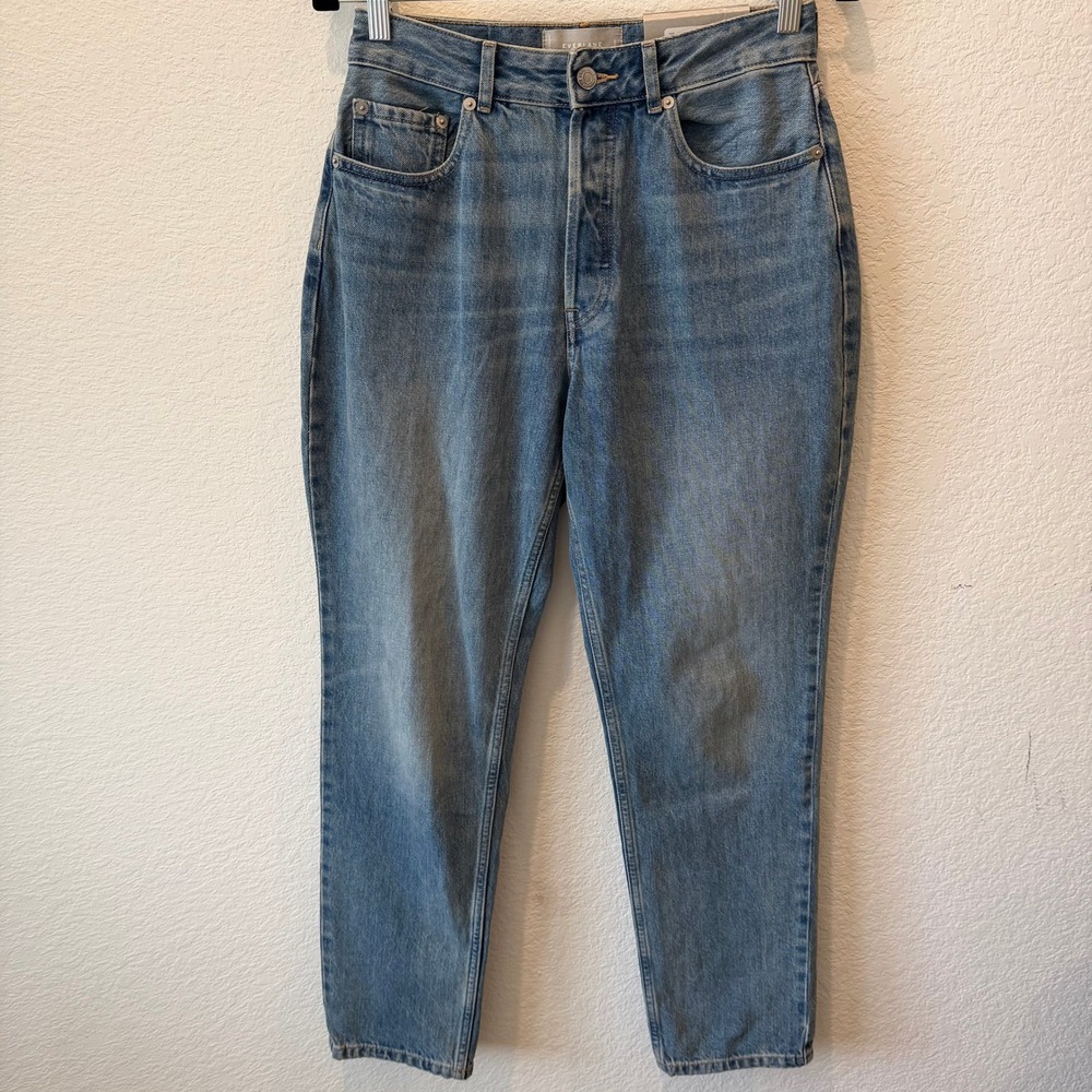 Everlane The Curvy 90s Cheeky Straight Jean Vintage Mid Blue 27 Regular NEW